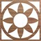Ekena Millwork Blume Wood Fretwork Pierced Ceiling Medallion, Walnut, 32"OD x 11 1/8"ID x 3/8"T CMWP32X32X0375BLWA - alternate 1